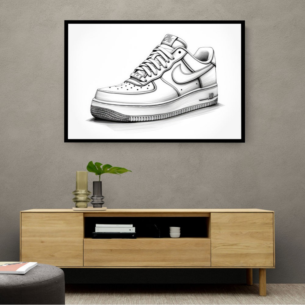 How to draw hot sale air force 1